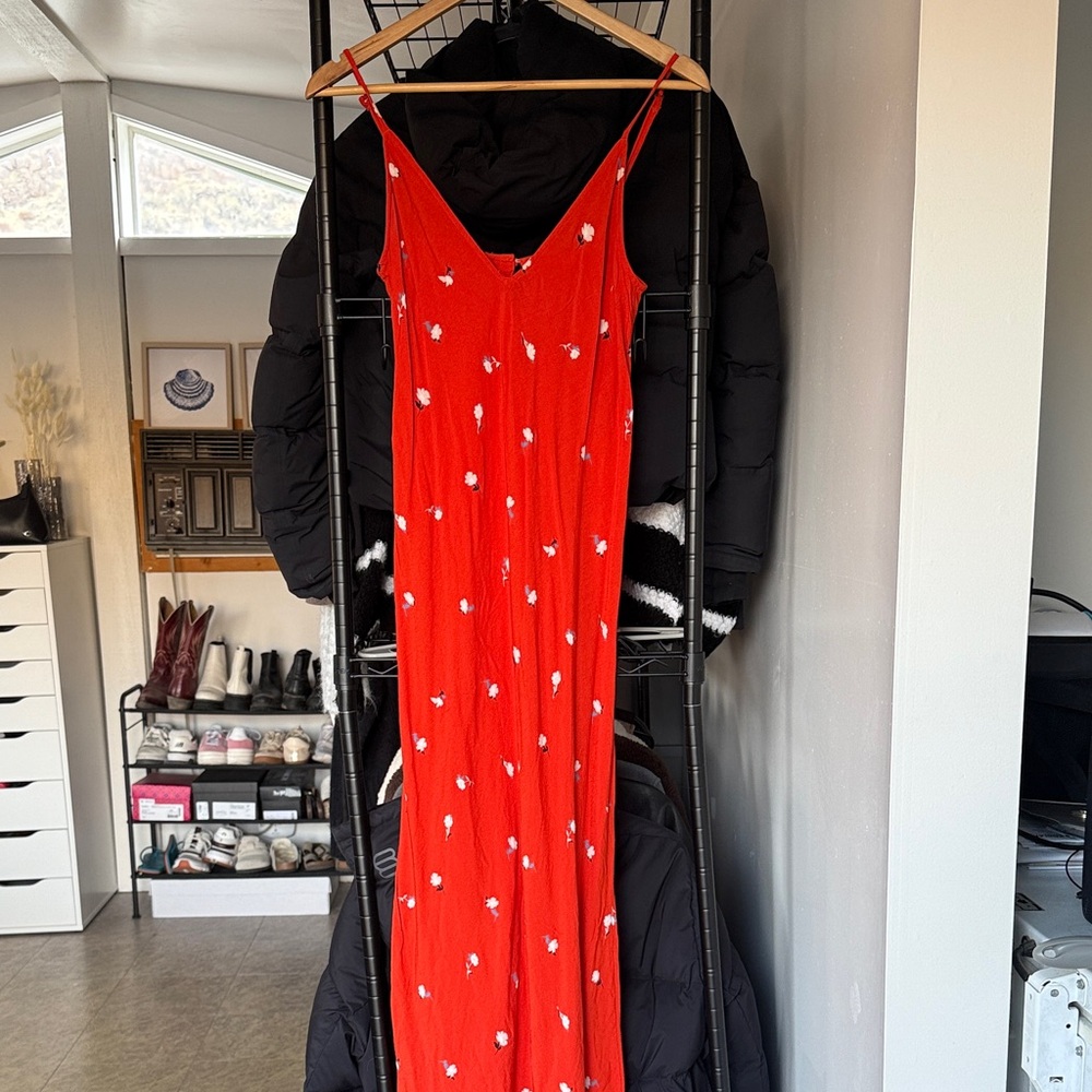O’Neill Orange Floral Maxi Dress